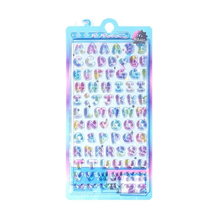 

1 Sheet PVC And Epoxy Resin Letter Sticker Colorful 3D Raised Letter Detail For Kids Projects Craft User Friendly 1