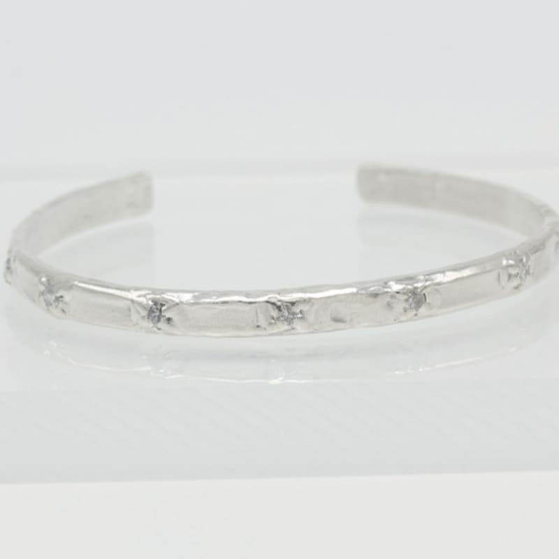 studio curve Stone bangle bracelet