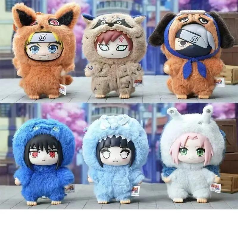 Neu Toptoy Naruto Shippuden Beast Party Serie Vinylfigur Plüschartige Textur Blind Box Chibi Kakashi Sasuke Sammlerstück