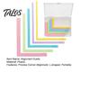 Precision Paper Stacking Guide Crafting Alignment Guides with Storage Case, 5 Pcs Color-Coded L-Shaped Framing Spacer Spacers Size Tabs for