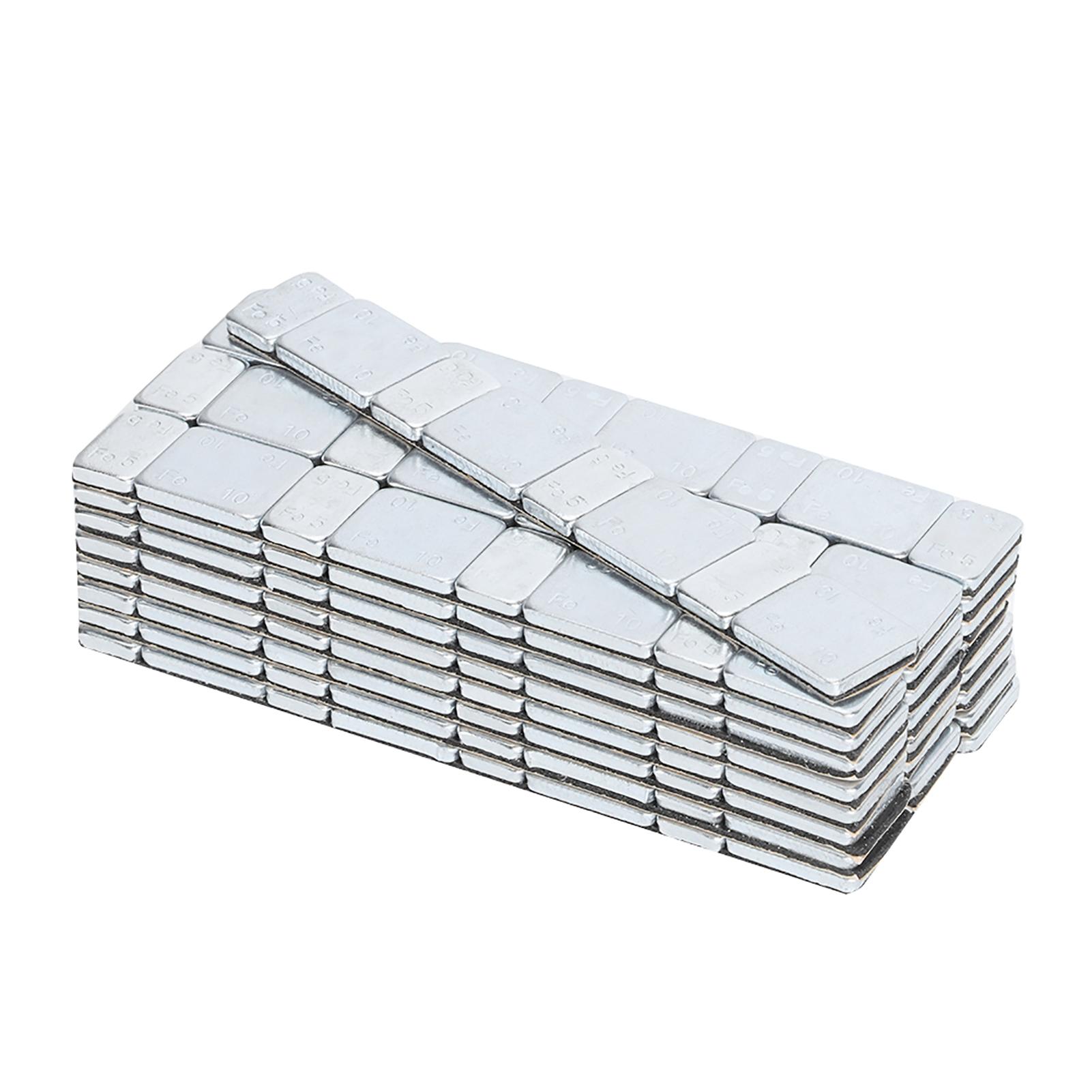 

5 г+10 г x 25 полосок 60 г 2,12 унции самоклеящиеся блоки для балансировки ступицы колеса наклеиваемые грузики для автомобильных шин