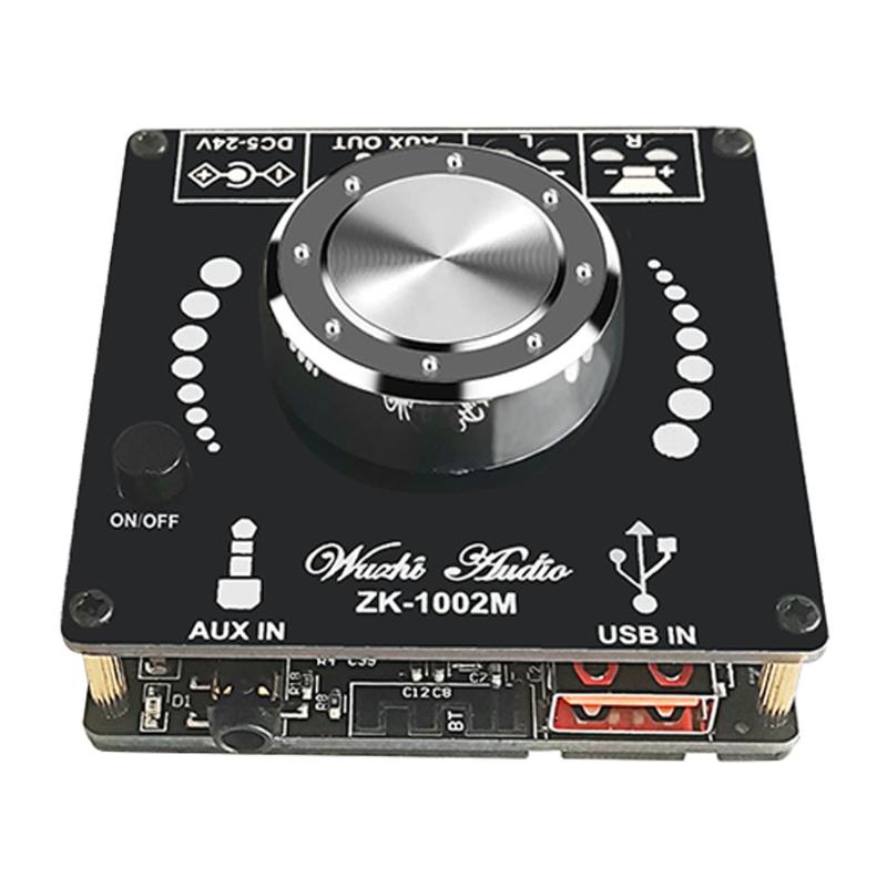

MINI Bluetooth-Compatible 5.0 Wireless Audio Digital Power Amplifier Stereo Board 100Wx2 Amp Amplificador ZK-1002M 1