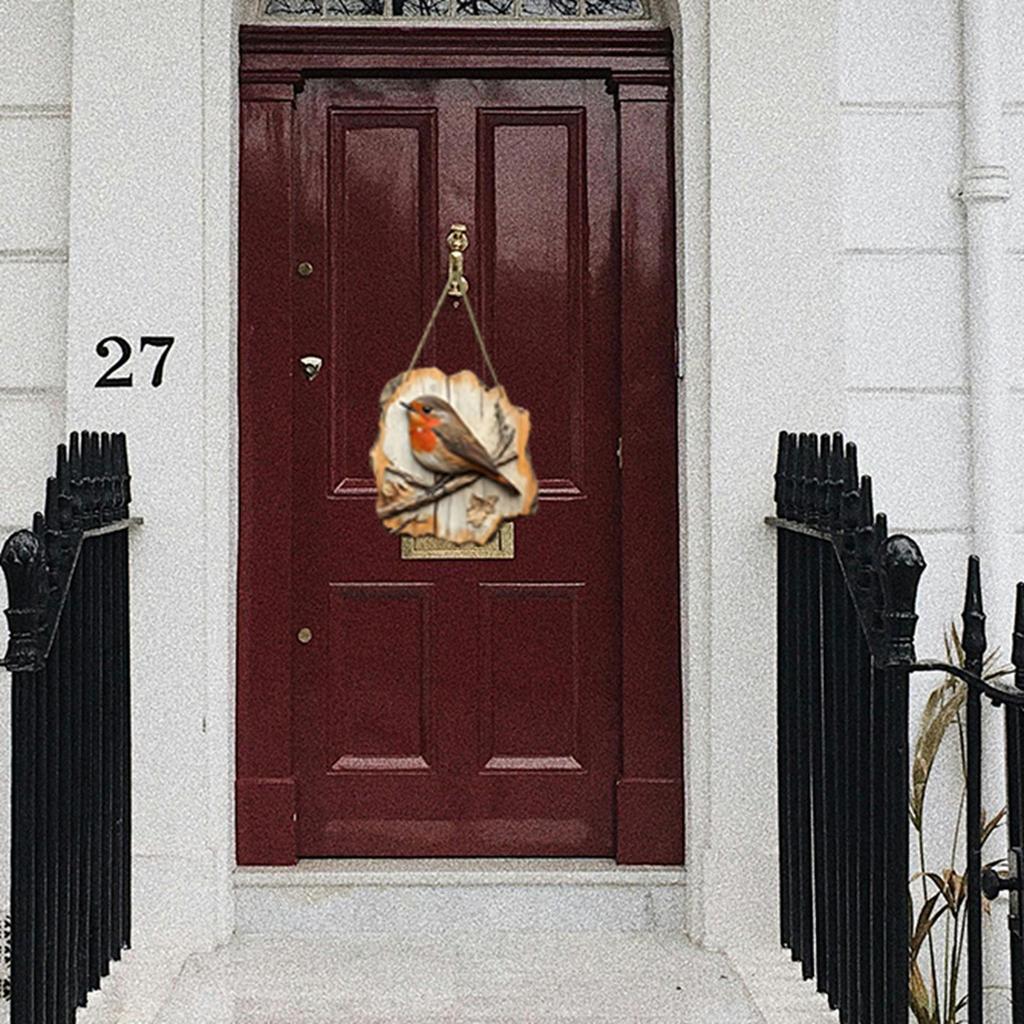 Wooden Wall Hanging Decor – Rustic Bird Ornament For Porch, Balcony, And Home Wall