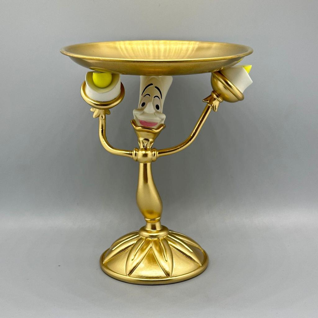 Beauty and the Beast Collection: Lumiere Candelabra & Cogsworth Pendulum Resin Table Clocks