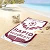 Rapid Bucureti  Print Beach Towel, Large Soft Quick Dry Towel for Beach Camping Swimming