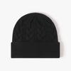 High Quality Winter Thick Custom Logo Earflap Beanie Color Wool Knitted Hat Warm Beanie Pullover Hat