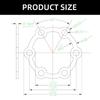 Electric Scooter Brake Disc Aluminium Alloy 6 Hole Brake Disc With 6 Screws Disc Brake Rotor Bicycles Brake Accessories