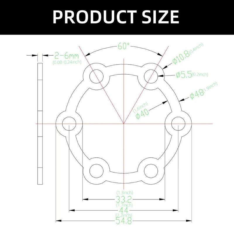 Electric Scooter Brake Disc Aluminium Alloy 6 Hole Brake Disc With 6 Screws Disc Brake Rotor Bicycles Brake Accessories