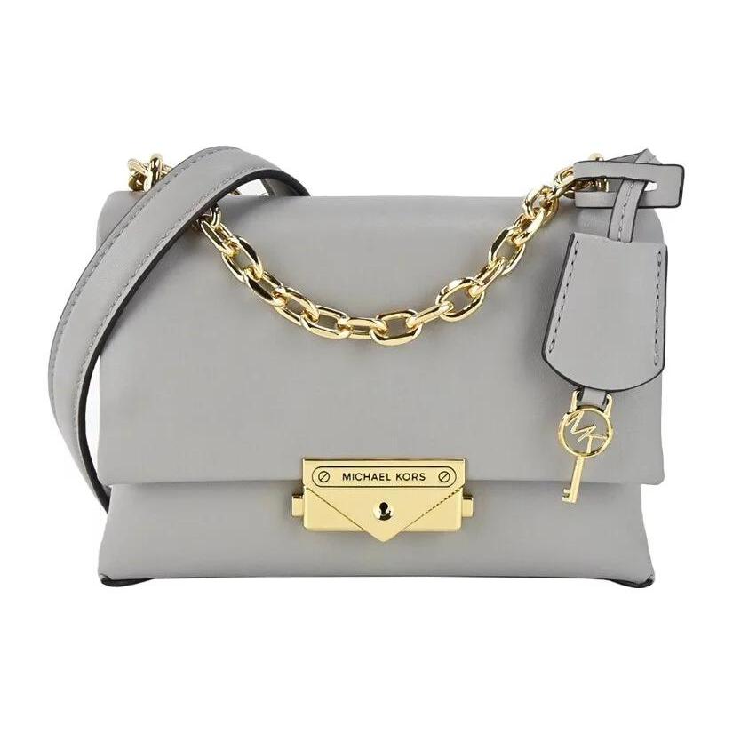 

Новая маленькая женская сумка через плечо MICHAEL KORS Cece из телячьей кожи, сумка кроссбоди, серая 35F2G0EC5O-01PG 18.0*8.9*11.9CM