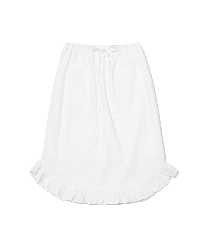 Wondeobijiteo Flanders Apron Skirt [White]