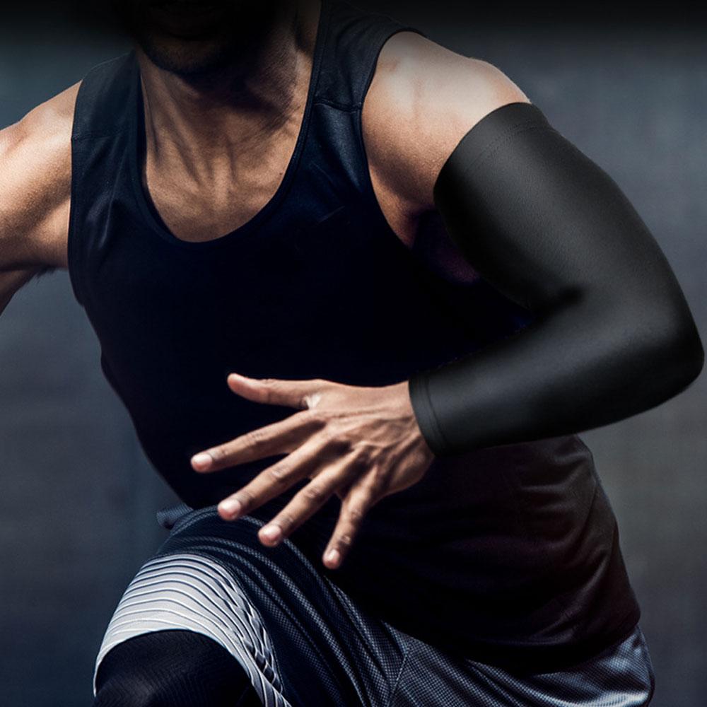 1 Stück Sport-Armmanschette für Herren Damen, Kompressions-Armmanschetten zum Laufen Basketball Fußball Radfahren
