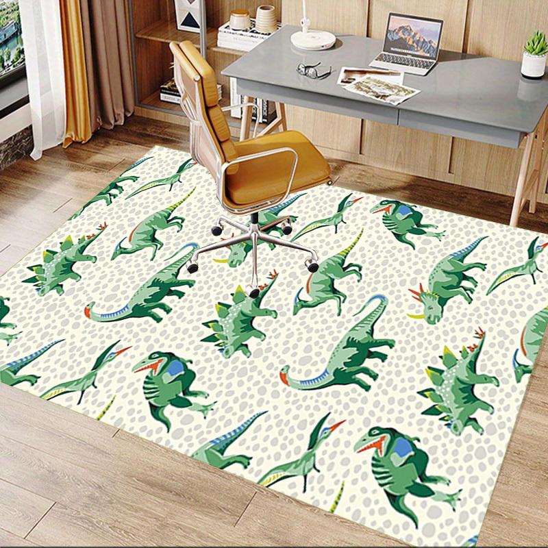 1PC Dinosaur Pattern Non-Slip Floor Carpet Compatible for Office&Living Room&Bedroom&Dining Room - Flat - Weave Machine-S0344