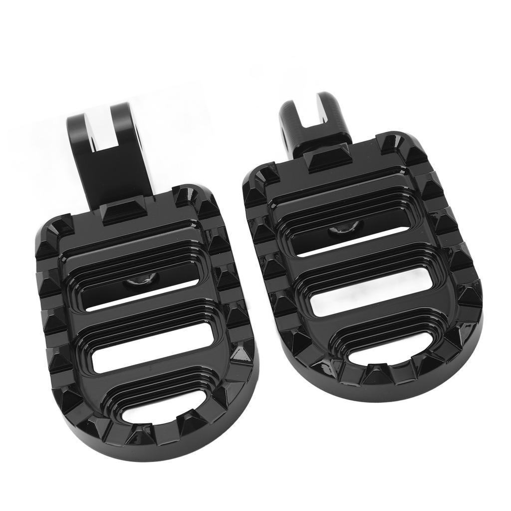 1 Pair of Front Foot Pegs Aluminum Anti Slip Motorcycle Front Footrest Pedal Set for Motorbike