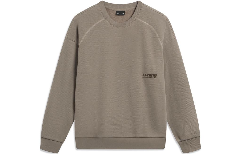 Li Ning Sports Fashion Collection Sweatshirt Unisex Brown Rock Brown AWDTB41-4