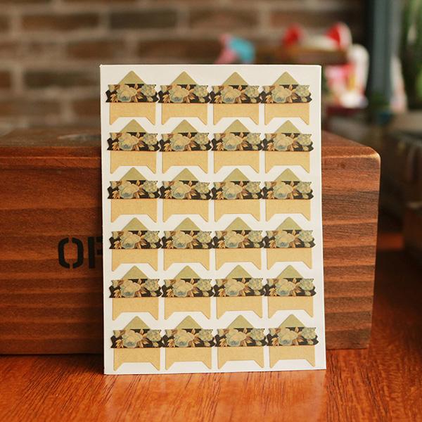 96 Pcslot 4 Sheets Vintage Flowers Corner Paper Diy Stickers For Po Album Scrapbooking Protect Po Frame Albums Decoration