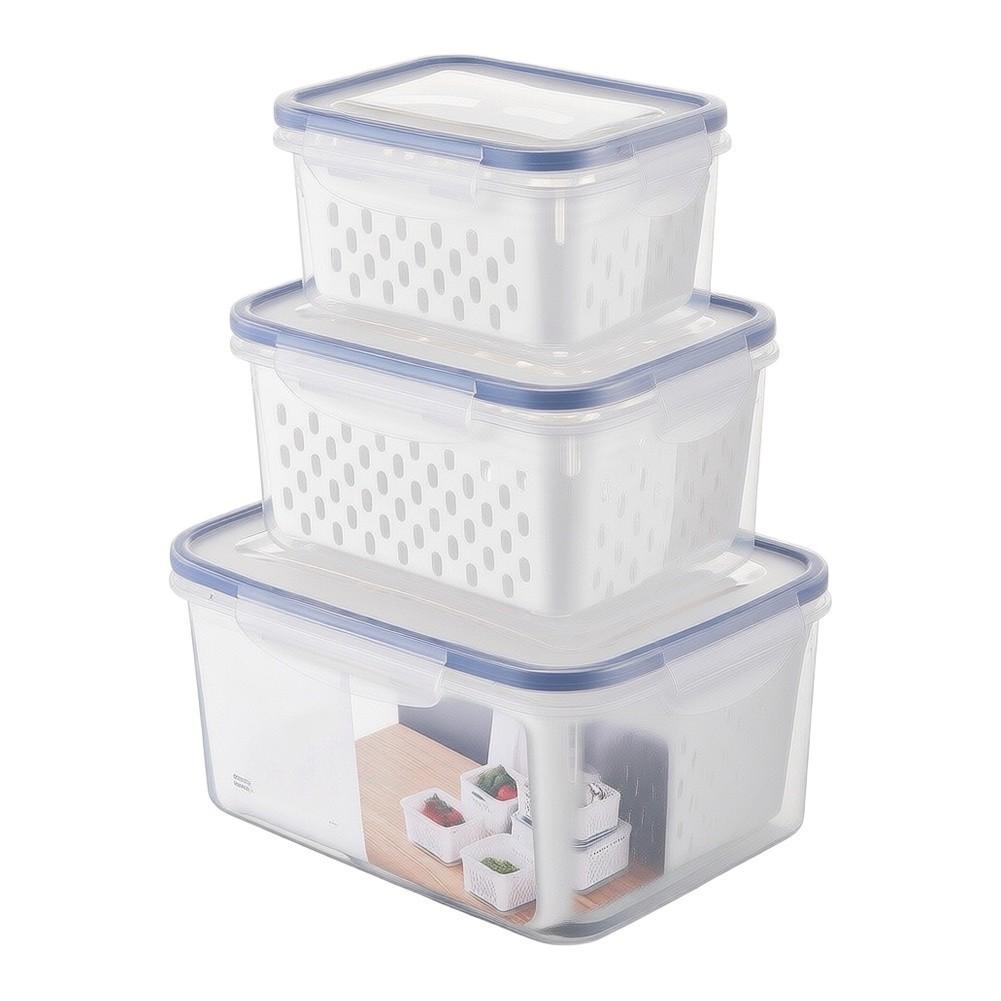Multi Size Sealed For Kitchen Storage Containers with Drainable Design for Food