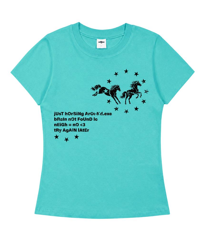 MILLION DAY Neigh Slim Fit Short Sleeve T-Shirt