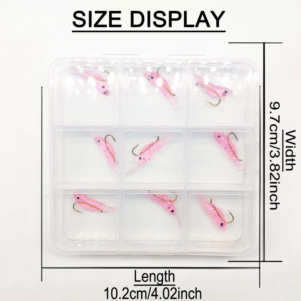 Fly Fishing Flies 18Pcs-2 Boxs Bundle 3 Different Styles Wet Flies Bait for Catching Fish Like Trout/Bass Etc In Fresh Water