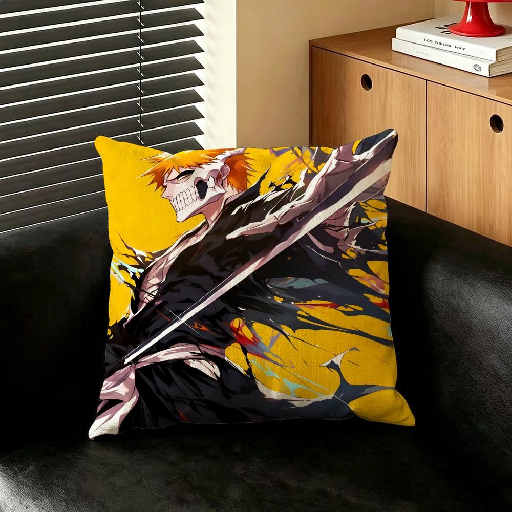 Anime BBLEACH Cushion Cover Creative Pillowcases for Interior Decoration Office Living Room Home Car Hot