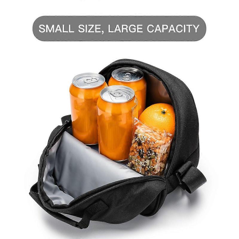 Insulated Lunch Bag  Portable Cooler Tote with Zipper, Cartoon Design