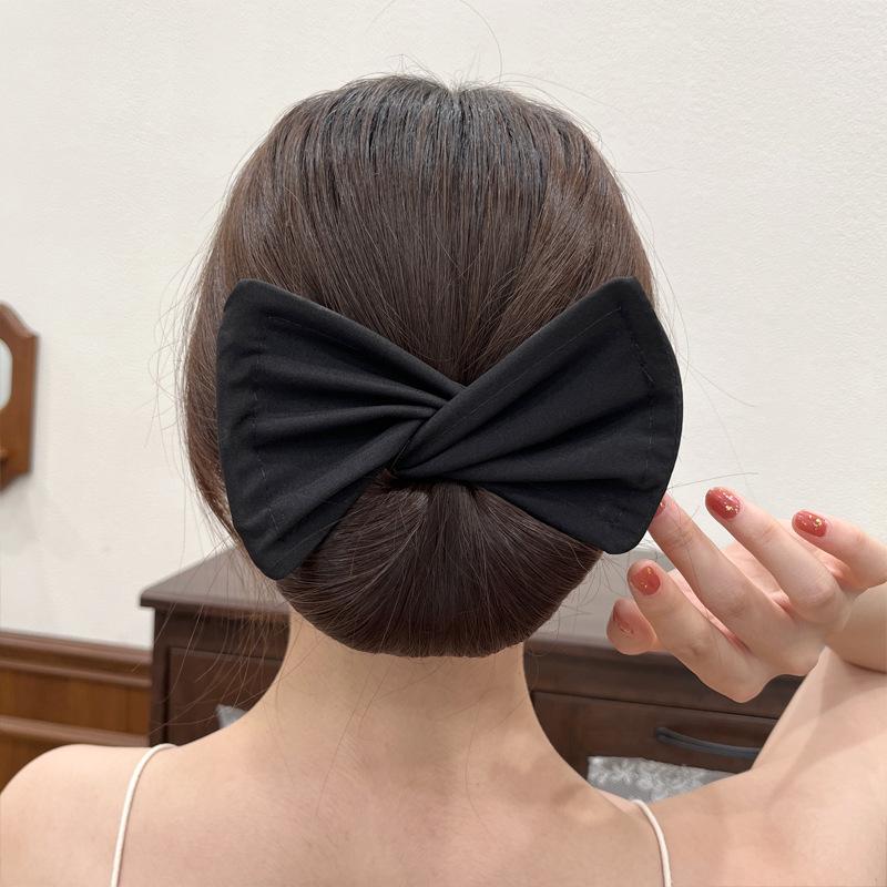 Polka Dot Magic Twist Hair Bun Maker Headband Bow