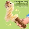 Swing Snake Whistle Toy Stress Relief Swinging Cartoon Snake Stick with Whistle Toddlers Boys Girls Interactive Educational Animal Toy