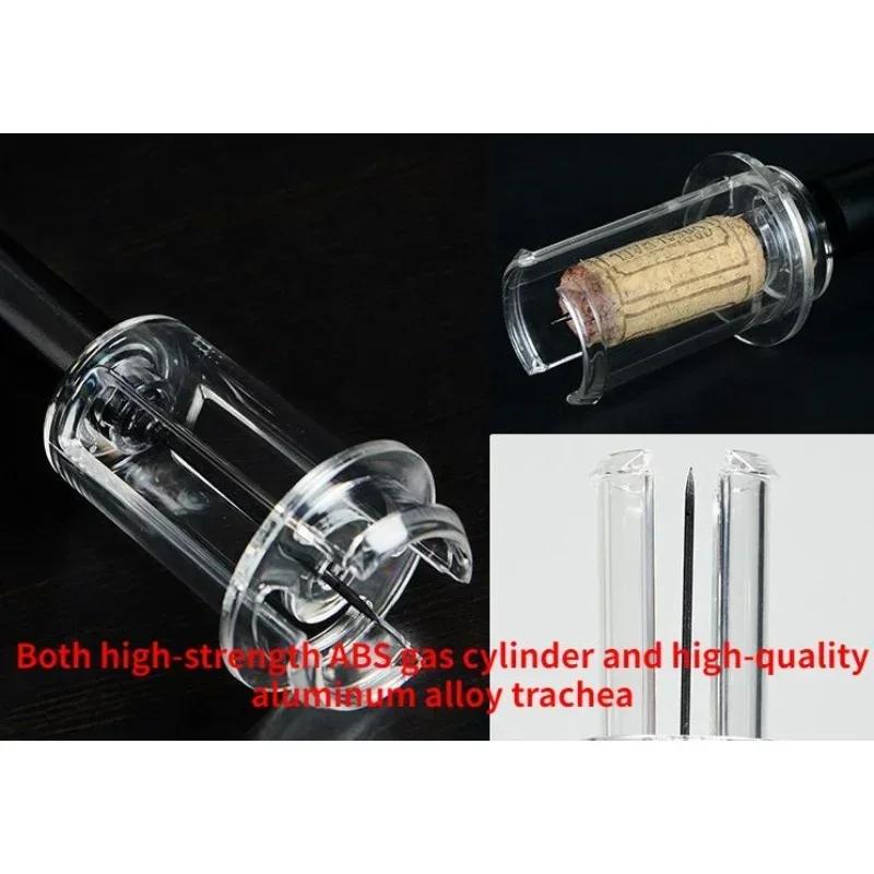 Nerezová ocel Kolíková vzduchová pumpa Otvírák na víno Bezpečná pneumatická vývrtka na víno s řezačkou fólie Kuchyňské nářadí Barové doplňky