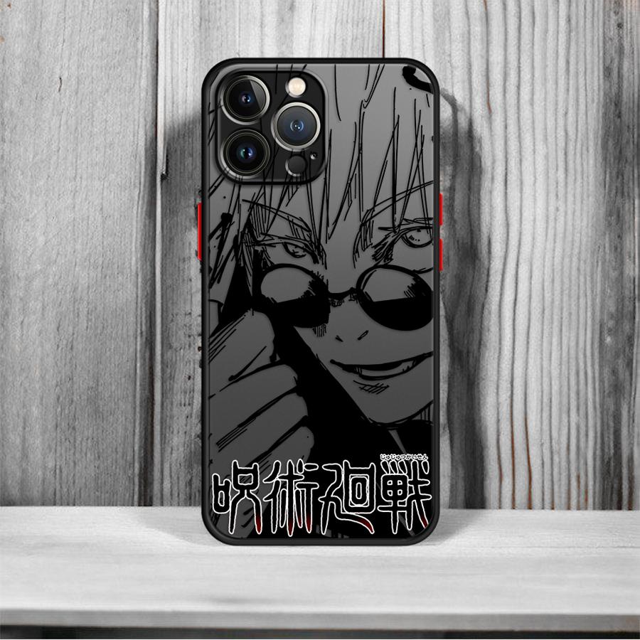 Case for Apple iPhone 14 11 Plus 13 Mini 12 8 7 SE 11 XR XS 15 Pro MAX 16 Soft Cover 14Pro 12Pro 16 Plus Japanese Anime Satoru