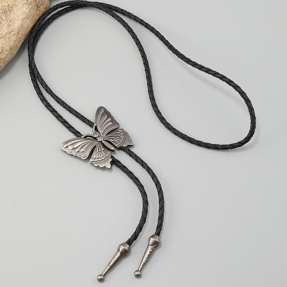 Boho Five-pointed Star Bolo Tie Ethnic Style Bronze Butterfly Choker  Women