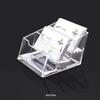 Guanzhuojia Transparent 3-Tier Desktop Business Card Holder (Pack of 5)