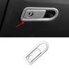 Co-Pilot Storage Box Handle Silver Steel Cover Trim 2016- For Benz GLC X253