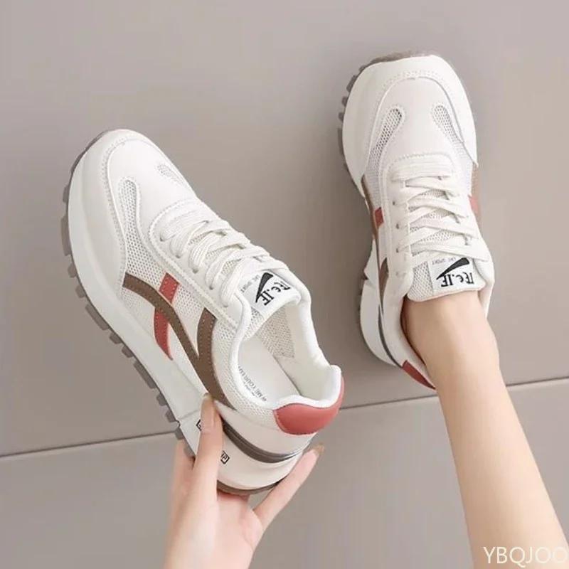 Spring New Fashionable Sports Shoes Breathable and Comfortable Soft Bottom Lightweight Women's Casual Vulcanized Shoes