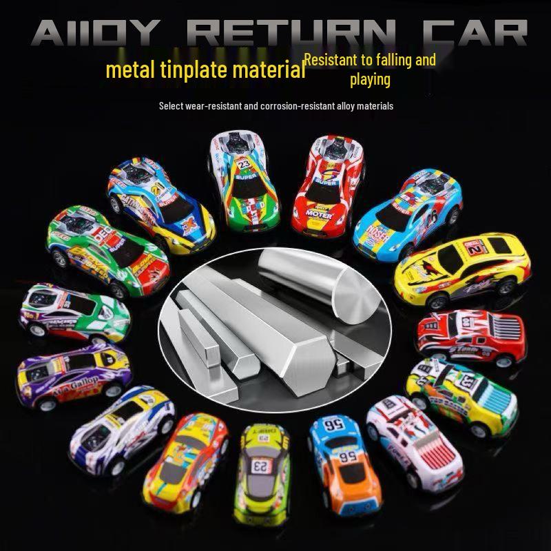Children's Alloy Pull-Back Mini Racing Car Toy for Boys Ages 2-6