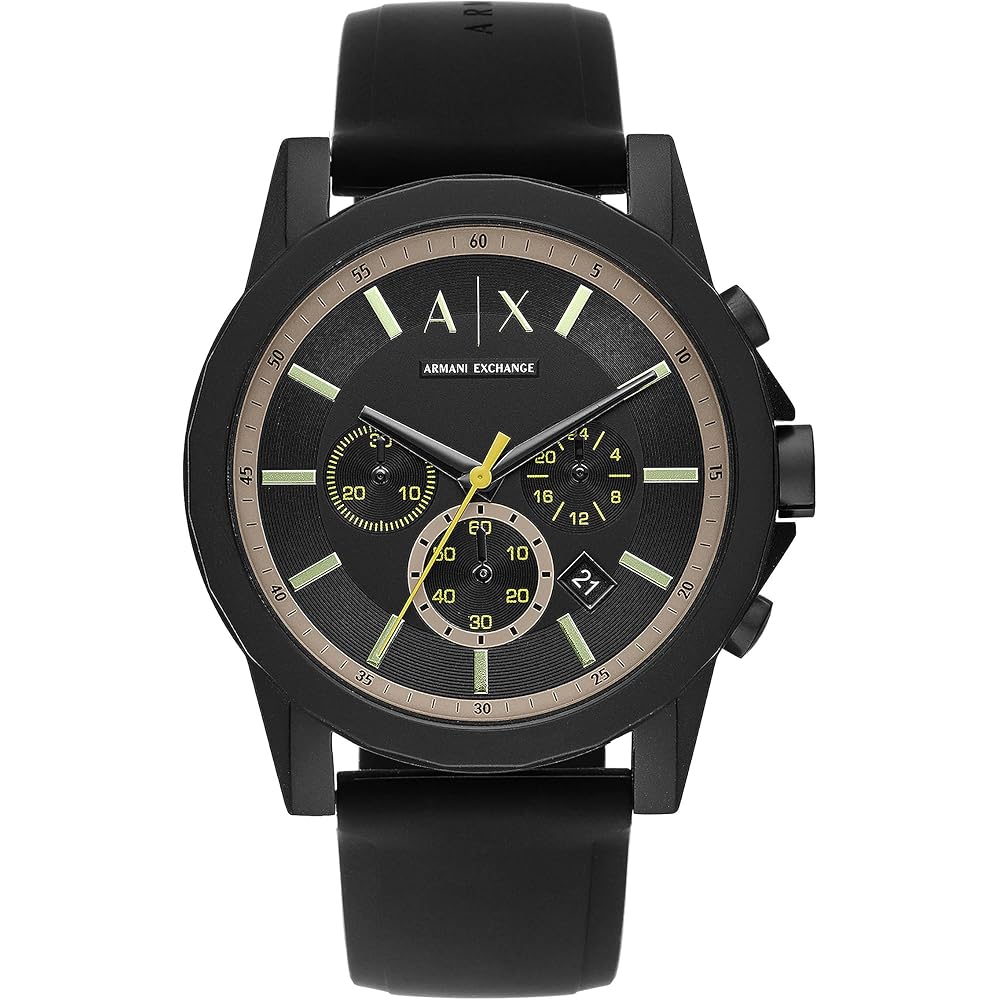 Armani Exchange AX1343 Men s Watch Black Stainless Steel Analog Timepiece