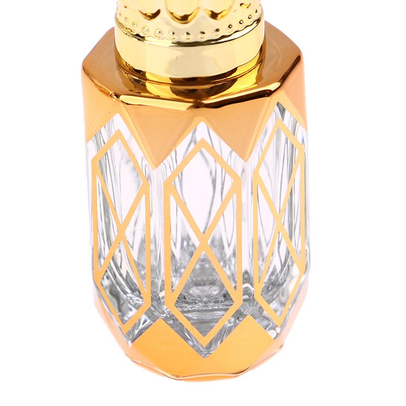 6ml zlaté plnitelné lahvičky na parfémy Skleněná lahvička na esenciální olej s roll-on