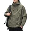 Men's 2025 Military Green Waterproof Windbreaker Jacket - Spring/Autumn Style
