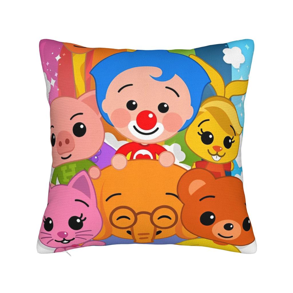 SSimon Cat Square Pillow Cases Cartoon Humorous Cat Cushion Cover Zippered Decorative Throw Pillow Case Cover for Home x