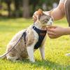 Hundegeschirr-Set mit 2M Leine Denim-Geschirr Verstellbarer Gurt für kleine und mittlere Hunde Katzen Hundezubehör Outdoor für Bichon Frisé