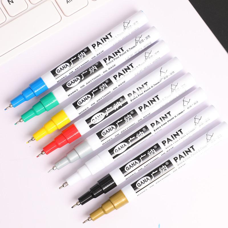 1pcs Metallic Marker 8 Colors For Choose 0.7mm Extra Fine Point Paint Marker Non-toxic Permanent Marker Pen DIY Art Marker