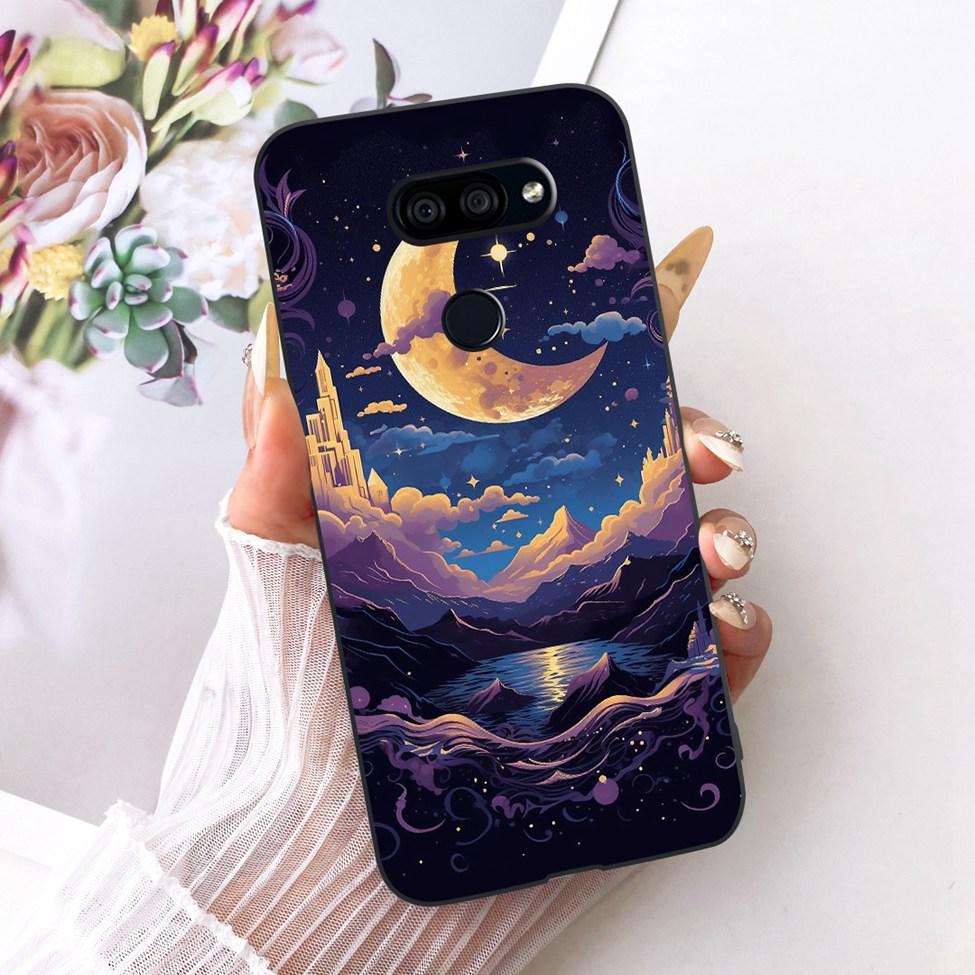 Hülle Für LG K40S 2019 Cover Ästhetisch Niedliche Katze Mode Lustig Bemalt Silikon Handyhülle LMX430HM