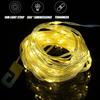 Solar Lights Outdoor Camping Light 10meter String Light Outdoor Tent Light RGB Atmosphere Light LED Flashlight with Hook