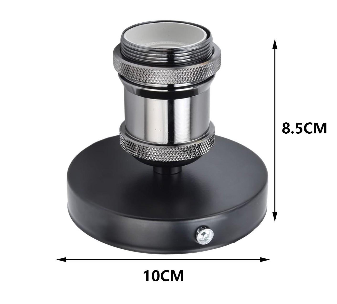 Винтажный промышленный потолочный патрон E27 - Керамический накладной цоколь для лампы.
