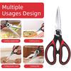 Kitchen Scissor For General Use 2-Packs,Heavy Duty Kitchen Raptor Meat Shears,Dishwasher Safe Cooking Scissors, Stainless Steel Multi-function