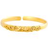 Fashionable Sand Gold Simulated Bracelet For Women Vintage Elegant Gold Plated Wedding Decoration Peacock Bracelet Long