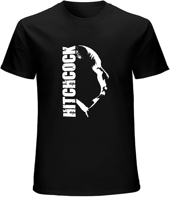 Alfred Hitchcock Mens T-Shirt Black Unisex Mens Tees XXL чёрный