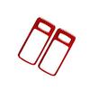 Red Carbon Fiber Door Handle Decorative Cover Trim For Ford Mustang 2005-2009