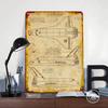 Zeichnungen eines Space Shuttles Poster Maßgeschneiderte Wandkunst Vintage Metallschilder Retro Blechschild für Man Cave Heimdekoration Raumdekorationen