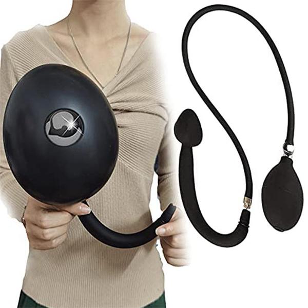Adult Products Silicone Inflated Anal Dildo Built In Metal Ball Anal Dilator Prostate Massage Sex Toys