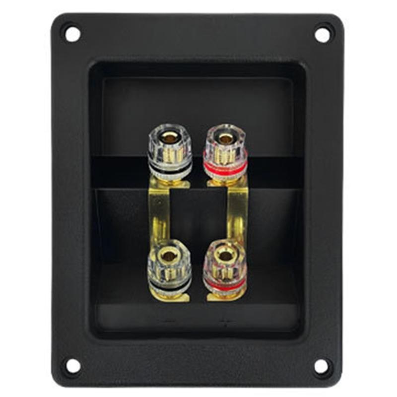 Professional Speaker Box Rear Back Panel Wiring Terminal Plugs Square Boxes With Banana Jack Subwoofer Speaker Terminal