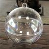 Christmas DIY Acrylic Hollow Ball Clear Balls Fillable Ornaments Ball Transparent Ball DIY Crafts for Wedding Christmas Decor